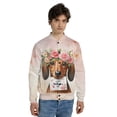 thumbnail image 4 of Happy Mother's Day Dachshund with Flower Crown All Over Print 3D Baseball Jacket Wiener Dog Lover Gifts Idea Bomber Jacket Softball - 13004, 4 of 6