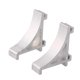 thumbnail image 2 of 10 Pieces 2.3cm Aluminum Alloy Silver Refrigerator Shelf Support Hooks, 2 of 3