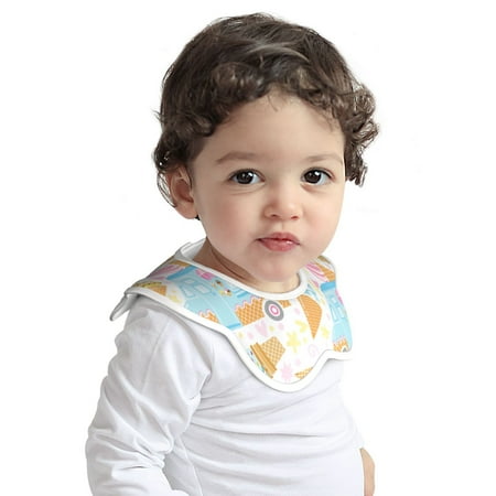 

Haiem ROMASA Muslin Baby Bibs Cotton Baby Bandana Drool Bibs for Child Absorbent Newborns Infant Burp Cloths for Teething Drooling(Icecream Truck )