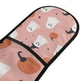 thumbnail image 4 of Yayeee Double Oven Mitt Kitchen Heat Resistant Baking 35" x7" Quilted Glove, Pink Cartoon Halloween, 4 of 6