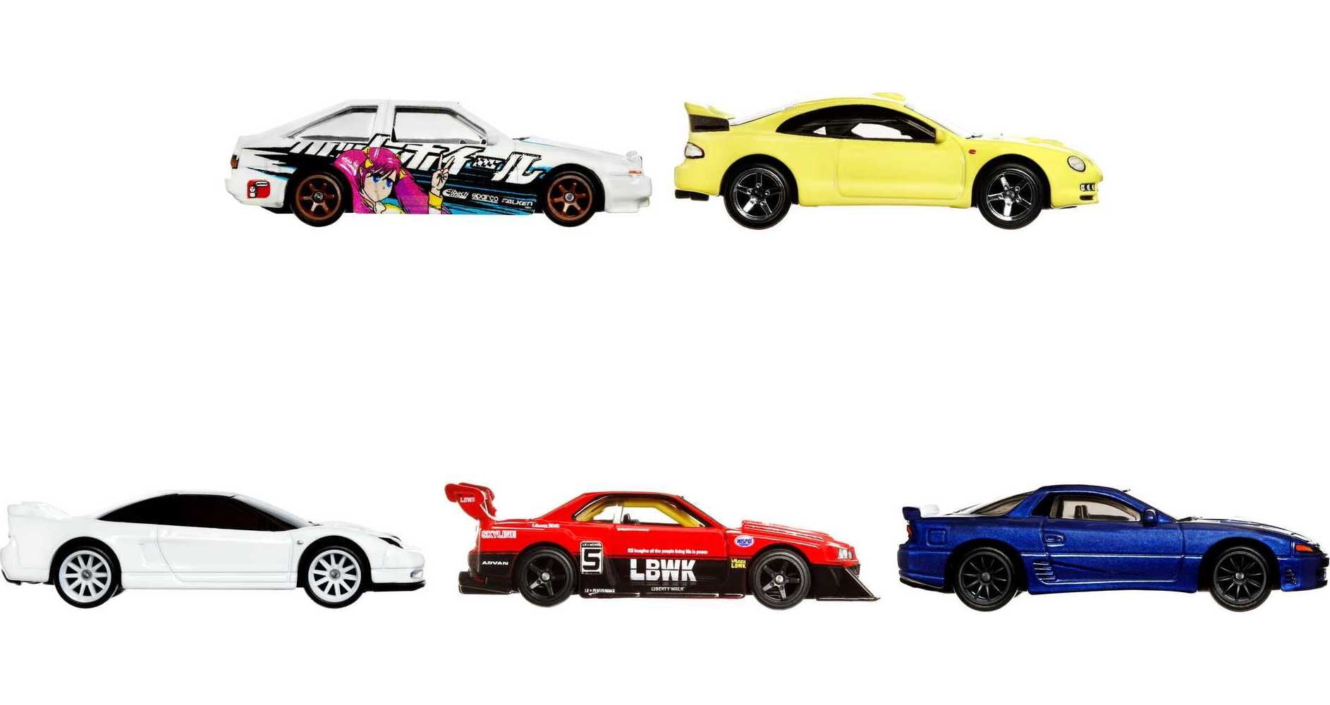Hot Wheels Premium Car Culture Mountain Drifters with 5 Toy Cars
