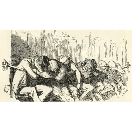 A night shelter for the poor and homeless provided by the Salvation Army in the 19th century aka two penny hangover The client was charged two pennies and was allowed to sleep by leaning on or hanging