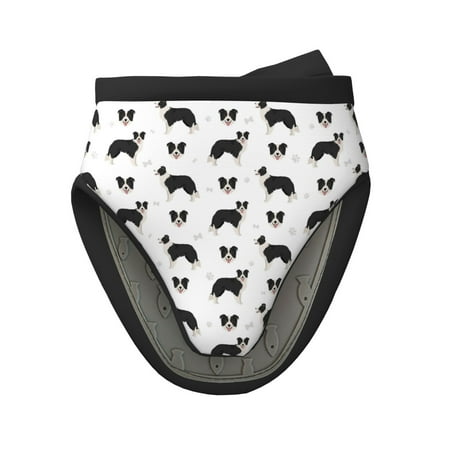 

Qekee Border Collie Dog Print Non-Slip Mini Oven Mitt Silicone Oven Mitts Heat Resistant Kitchen Mittens Pinch Mitts Cooking Mitts