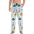 thumbnail image 4 of FREEAMG Scandinavian Dinosaurs Pajama Pants for Men, Men's Separate Bottoms, Comfortable Sleep Lounge Pj Pants, 4 of 7