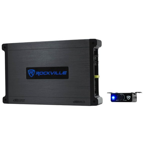 Rockville DBM13 3000 Watt Peak/750w RMS Mono Marine Amplifier 2 Ohm Amp Remote