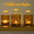 thumbnail image 2 of 70pcs Assorted Votive Candle Holders - Amber Glass Tea Lights Candle Holder in Bulk, Tealight Candle Holder for Table Centerpiece Wedding Decor Home Decoration, 2 of 14