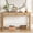 Light Oak, variant on Harper & Bright Designs Rustic Console Table with 3 Drawers, Narrow Entryway Table with Curved Corners, Wooden Sofa Table with Thick Legs for Hallway and Living Room, Light Oak