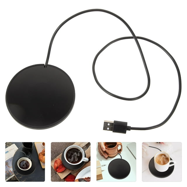 KONTONTY 1Set Usb Beverage Warmers Mug Heater for Desk with Auto Power Off Function for Adults in Meeting Room