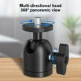 thumbnail image 5 of COOLHOOD Small Projectors Wall Mount Stand Ceiling Projector Holder with 360°Rotatable Head and 90°Tilting for Home Theater, 5 of 5