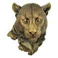 thumbnail image 1 of Rongfmy Animal Head Wall Mounted 3D Statue Figurines Home Living Room Decor Leopard, 1 of 9