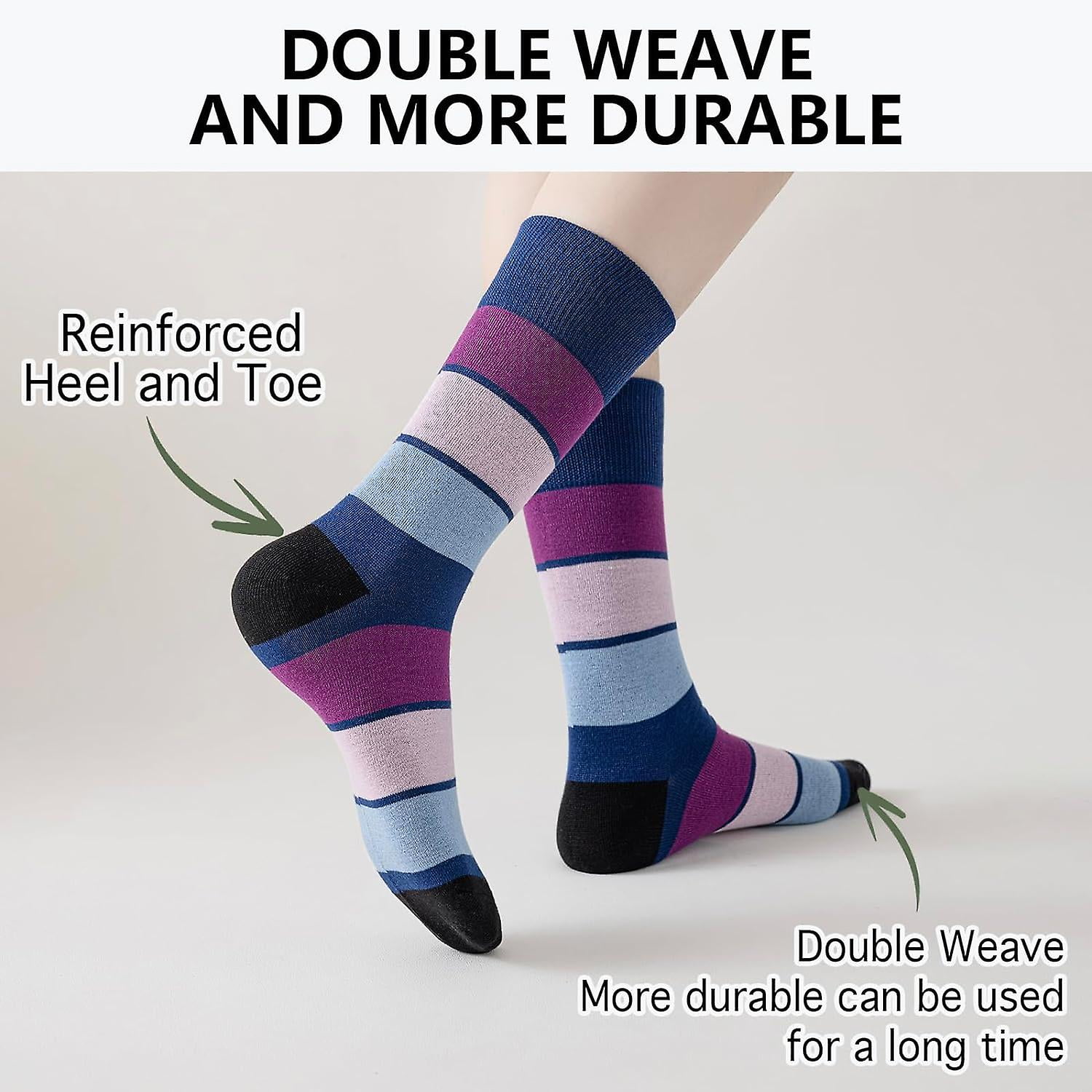 Chaussettes En Bambou Pour Femme Avec Prise En Main