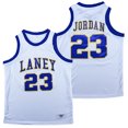 thumbnail image 3 of Camisetas de baloncesto de la escuela secundaria LANEY 23 SPACE JAM Jersey Costura bordado Ropa deportiva al aire libre de alta calidad Azul Blanco amarillo, 3 of 5