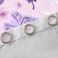 thumbnail image 4 of Homewish Cartoon Dreamy Buutefly Curtains Pack of 2 (42x84 Each), Pink Purple Blossoms Floral Curtains Blackout, Teens Kids Girls Bedroom Curtains, Black Out Curtains Decor, 4 of 6