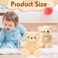 thumbnail image 2 of Peluche de peluche Hyden Bear, 30 cm, 24 unidades, para bebé, color beige, 2 of 7