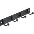 thumbnail image 1 of 12.5" 4 Peg Matte Black Hat/Coat Rack, 1 of 1