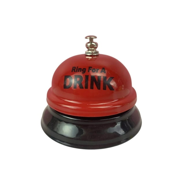 Sonnette Rouge en Acier Inoxydable Sonnette de Bureau Rouge pour Dressage d'Animaux Jeu de Réponse en Classe Bar