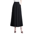 thumbnail image 3 of Aoanydony Womens Wide Leg Pants Casual Work Pants Straight Trousers Long Palazzo Pants Black M, 3 of 6