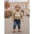 thumbnail image 6 of BemeyourBBs Boy Fall Sweater Letter Embroidered Crewneck Long Sleeve Pullover, 6 of 9