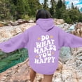 thumbnail image 5 of Charmgo Graphic Hoodies Under $15, Women Fashion Hooded Sweatshirts Flower Print Hoodies Sweater Y2k Tops Streetwear Winter Clothes for Women, Purple Hoodies for Women XS, 5 of 6