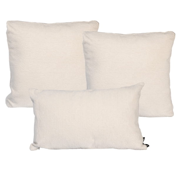 Set de 3 Cojínes Decorativos (2 Cuadrados Grandes + 1 Rectangular) DICASA Peco Delta Zita