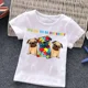 thumbnail image 3 of Camiseta blanca de algodón para niños y niñas con autismo, camisetas con dibujos de rompecabezas, ropa bonita de verano, camisetas de dinosaurios para niños pequeños, disfraces para niños, 3 of 5