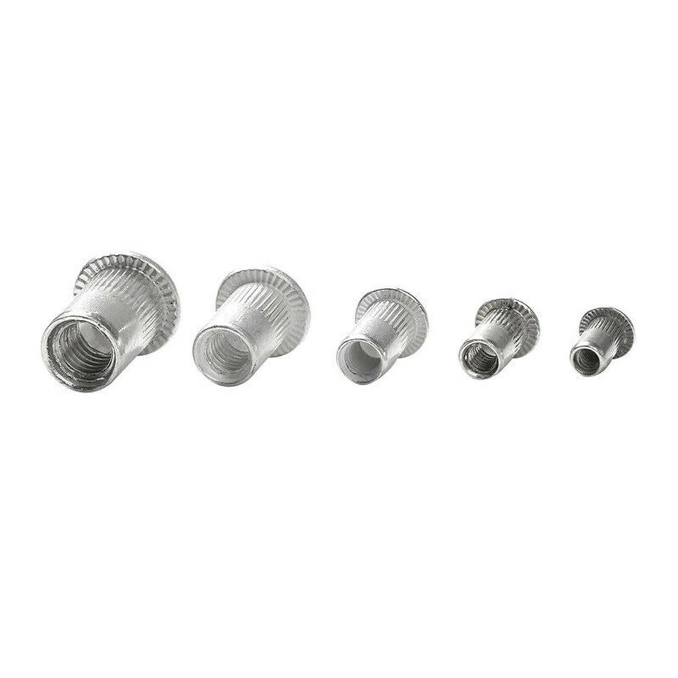 CIRCLE- Aluminum Rivet Nut Kit Metric Rivnut Nutsert Assort M3 M4 M5 M6 M8 Pack 150 Pcs