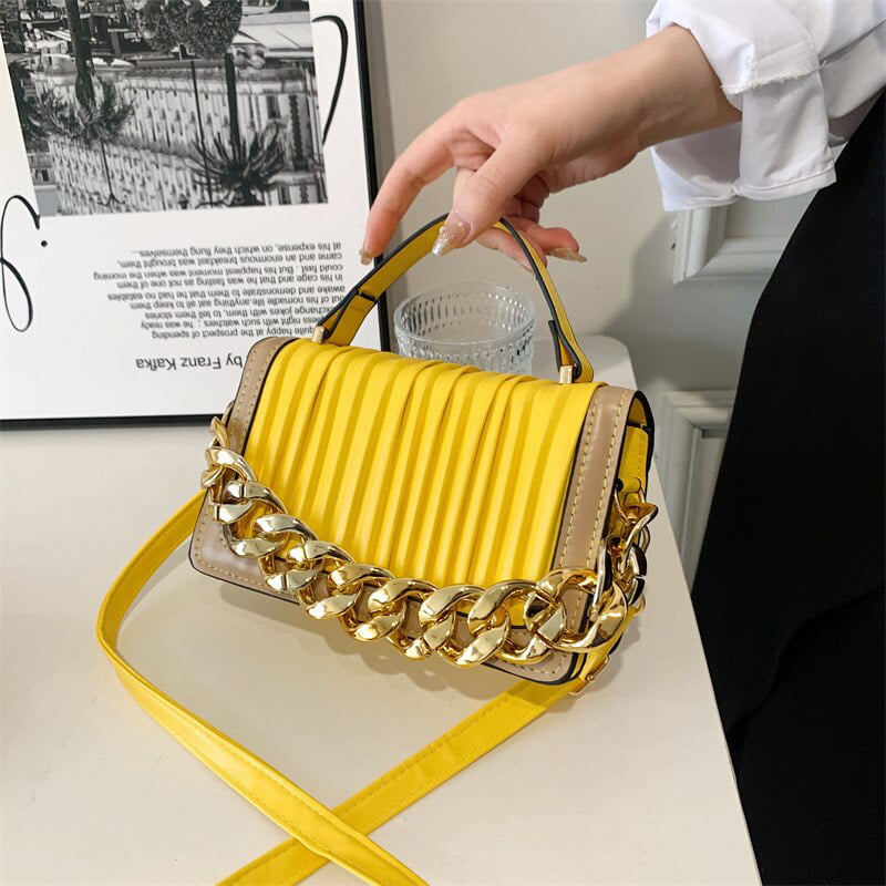 Chanel Mustard Yellow Small Boy Bag 20cm