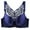 Navy, variant on Ashirexll Plus Size Bras for Women no Underwire Comfortable Wireless Full Coverage Bra, Front Closure Butterfly Backless Everyday Bras, Push up Bras for Women Gray 40C