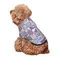 thumbnail image 5 of Fotbe Lavender Flowers Print Small Dog Sweater Hoodies Pet Grey Hooded Soft Fleece Sweatshirts with Pocket Fall Winter Puppy Cat Sweaters Warm Clothes-Small, 5 of 7