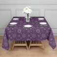 thumbnail image 3 of Purple Sun Moon Triangle Pattern Square Tablecloth,Waterproof Square Table Cover,Wipeable Spillproof Washable Table Cover for Home Kitchen Party Decor 42"X42"(107x107cm), 3 of 6