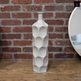 thumbnail image 7 of Urban Trends Ceramic Decorative Grey Vase Dimple Pattern Sides, Decor Center Piece for Home Décor for Living Room, Table, Office Decor, 7 of 7