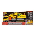 thumbnail image 5 of Transporte de vehículos Maxx Action 17 con excavadora: luces brillantes y sonidos de construcción | Remolque impulsado por fricción | Juego de juguetes de 3 piezas para niños | Camión de construcción, 5 of 5