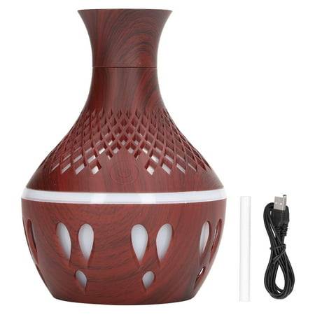 

Domqga Aroma Diffuser Humidifier Aromatherapy Humidifier Silent Waterless Auto Off Wood Grain USB Aroma Diffuser Humidifier With Colorful Light 300ml Aromatherapy Diffuser Humidifier