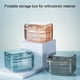 thumbnail image 5 of Estuche para dentaduras postizas, caja de baño para dentaduras postizas, vaso para dentaduras postizas con colador, caja de cepillos de dientes portátil de tamaño de viaje, 5 of 5