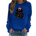 thumbnail image 1 of Sudaderas Navideñas Con Cuello Redondo Para Mujer Suéter Estampado Blusa Suelta Tops Sin Capucha Odeerbi ODB191605, 1 of 5