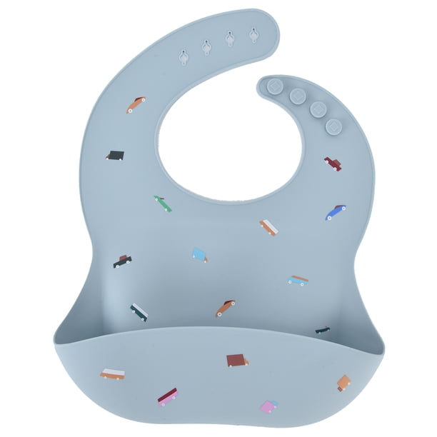 Colector de alimentos para bebés, Baberos unisex de silicona para niños pequeños Baberos suaves para bebés Babero de silicona Artesanía superior