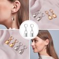thumbnail image 2 of Pair All-match Lock Earrings Creative Earrings Punk Style Hip-hop Earrings, 2 of 6
