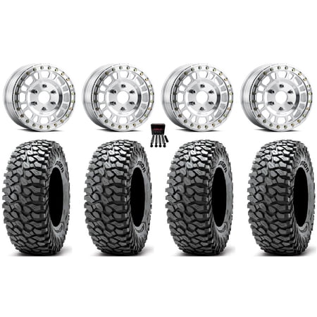 Method 412 Beadlock 15 Wheels Machined 37 RocScraper Tires Can-Am Maverick R