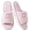Pink, variant on CHICVOMEY Slippers for Women Cozy Soft Lightweight Slip-On House Slippers Linen Cotton House Shoes with Memory Foam for Bedroom Indoor Slippers