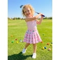 thumbnail image 3 of BemeyourBBs Toddler Baby Girls Summer Clothes Little Baby Girl Golf Outfit Sleeveless Golf Cart Embroidery Vest Tank Tops with Pleated Skirt 2Pcs Set, 3 of 9