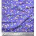 thumbnail image 1 of Soimoi Rayon Crepe Fabric Artistic Floral Decor Fabric Printed Yard 46 Inch Wide, 1 of 5