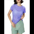 thumbnail image 2 of Camiseta Deportiva Ultraligera Transparente de Secado Rápido con Espalda Abierta para Mujer, Ideal para Yoga, Running y Otras Actividades. Oscuro M, 2 of 8