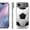 Clear, variant on Slim-Fit Case for Samsung Galaxy J3 Prime / Amp Prime 2 / Express Prime 2, OneToughShield ® Premium TPU Gel Phone Case (Clear Bezel) - Marble / Clouds