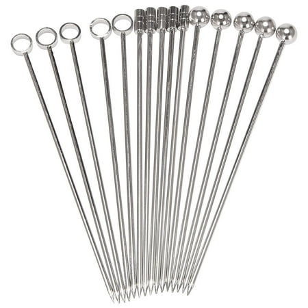 

Clepra Stainless Steel Cocktail Picks Martini Picks Set (Pack of 15)