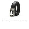 thumbnail image 7 of Eoperou Men Faux Leather Belt Micro Automatic Buckle Ratchet Track Belt Scratch-resistant Belt Fashion Accessories, 7 of 7