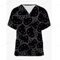 thumbnail image 1 of Tops con estampado de Hello Kitty Para Mujer, Para dentista uniforme de trabajo, enfermera, Uniformes médicos Para Mujer, ropa de trabajo Para Hospital, 2024, 1 of 6