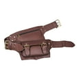 thumbnail image 5 of hengtong PU Leather Waist Bag Adjustable Strap Lightweight Water Resistant Fanny Pack Coffee, 5 of 9