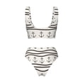 thumbnail image 6 of Rocae Anchors and Ropes for Bikini Set for Women Two Piece Sexy High Swimsuits Split Crossover Bikini X-Large, 6 of 9