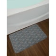 thumbnail image 2 of Abstract Art Bath Mat, Geometric Shapes Forming Spiral Hexagon Contours Along Triangles Modern, Plush Bathroom Decor Mat with Non Slip Backing, 29.5" X 17.5", Slate Blue Grey, by Ambesonne, 2 of 2