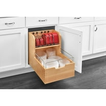 Rev-A-Shelf Food Storage Container Pull Out Organizer For 18" Base Cabinets 4FSCO-18SC-1